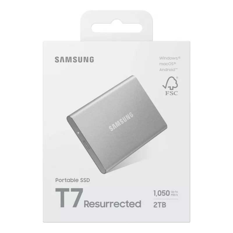Samsung MU-PD2T0G/WW externý solid-state disk 2 TB USB Type-C 3.2 Gen 2 (3.1 Gen 2) strieborný