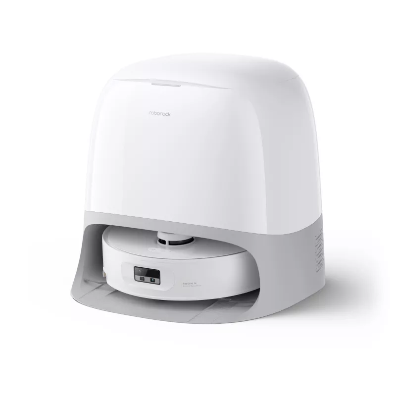 Roborock robotický vysávač Qrevo Curv 2 Flow – vrecko na prach, 0,325 l, Li-Ion 5200 mAh, 240 min, biela
