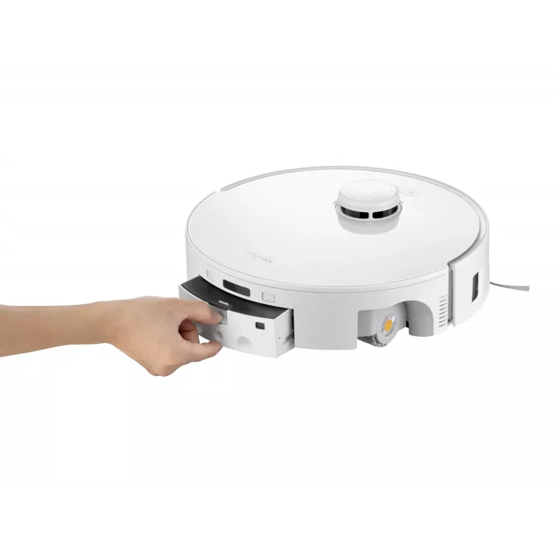 Roborock robotický vysávač Qrevo Curv 2 Flow – vrecko na prach, 0,325 l, Li-Ion 5200 mAh, 240 min, biela