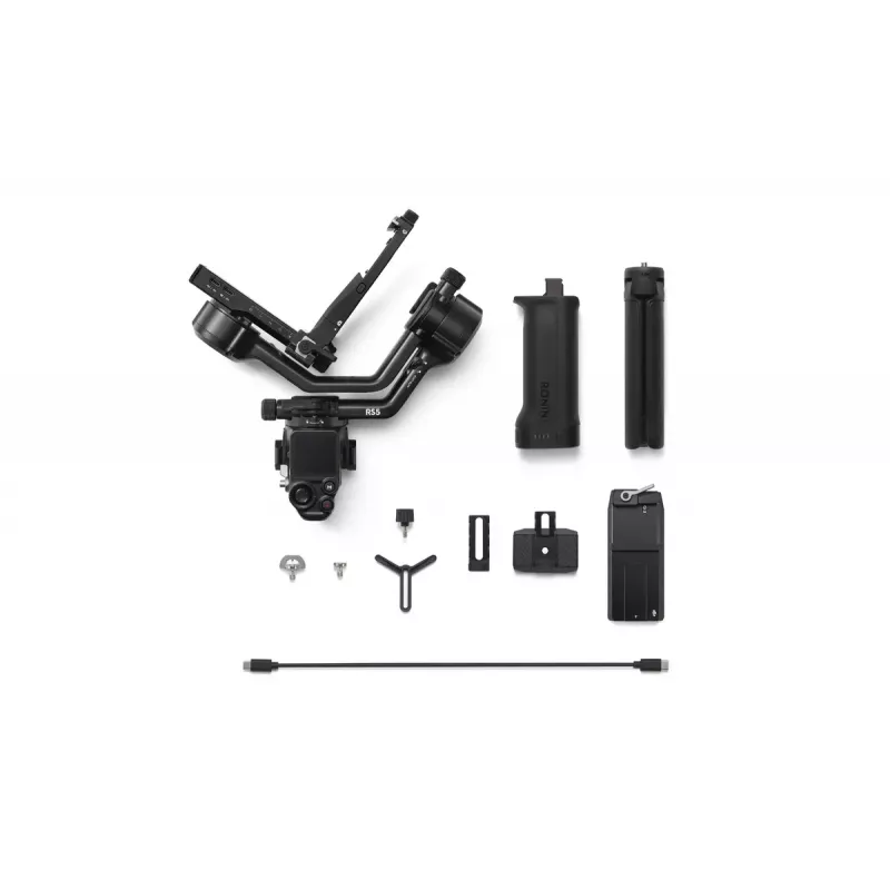 Stabilizátor kamery DJI RS 5 — hliník, čierna, 30 h výdrž, 1,46 kg