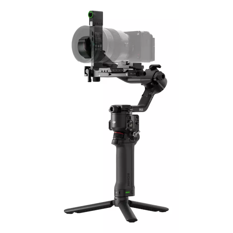 Stabilizátor kamery DJI RS 5 — hliník, čierna, 30 h výdrž, 1,46 kg