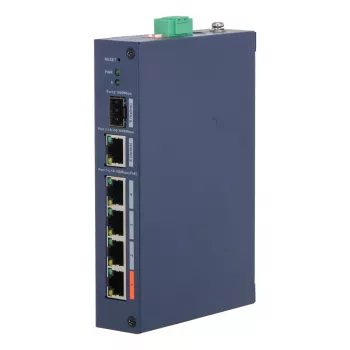Managed Hardened Switch DAHUA CHS4106-4ET-60 — 6-portový, 4x PoE 10/100, L2, 4,8 Gbit/s, 8000 MAC