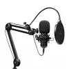 Podcastový mikrofón TRUST GXT 270 Emita II+ — kondenzátorový USB, káblový, kovové puzdro, čierny, 2,5 m kábel