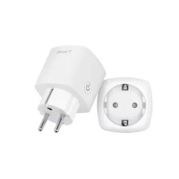 TRUST 71301 smart zásuvka – Wi‑Fi vnútorná zásuvka, 3000 W, biela, 52×52×86 mm