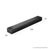 Soundbar LG S20A 2.0 kanály, 50 W, Bluetooth SBC/AAC, káblový & bezdrôtový, čierny, 650×99×63 mm