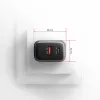 Napájací zdroj AXAGON ACU-PQ67, 67W, PD3.0 + QC4+, 1x USB-C + 1x USB-A, 100–240V, sivý/čierny