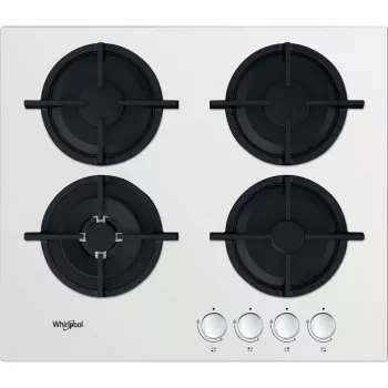 Whirlpool AKT 625/WH čierna, biela vstavaná 60 cm plynová 4 zóny