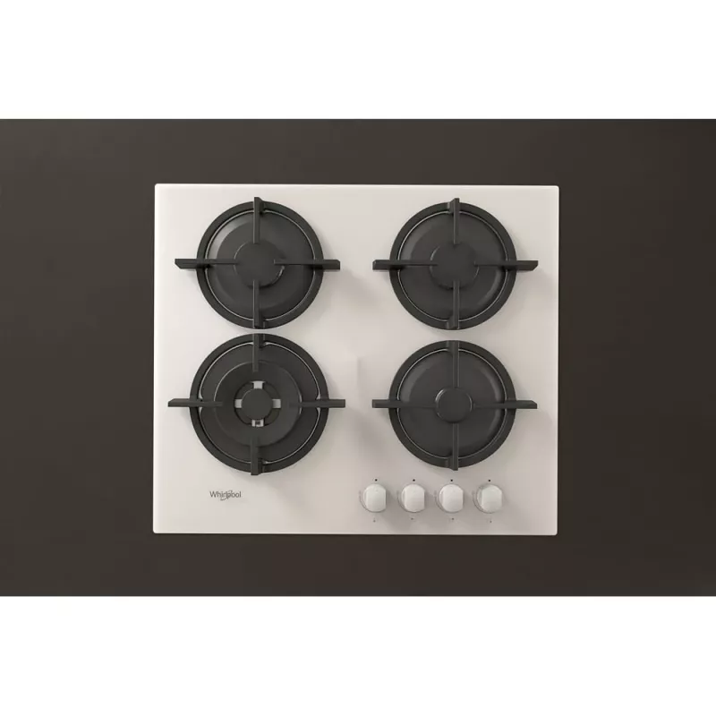 Whirlpool AKT 625/WH čierna, biela vstavaná 60 cm plynová 4 zóny