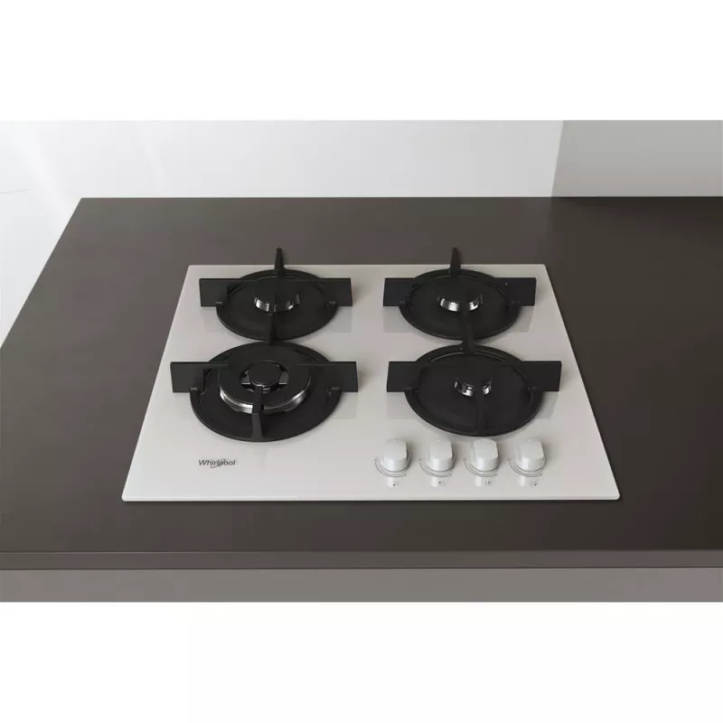 Whirlpool AKT 625/WH čierna, biela vstavaná 60 cm plynová 4 zóny