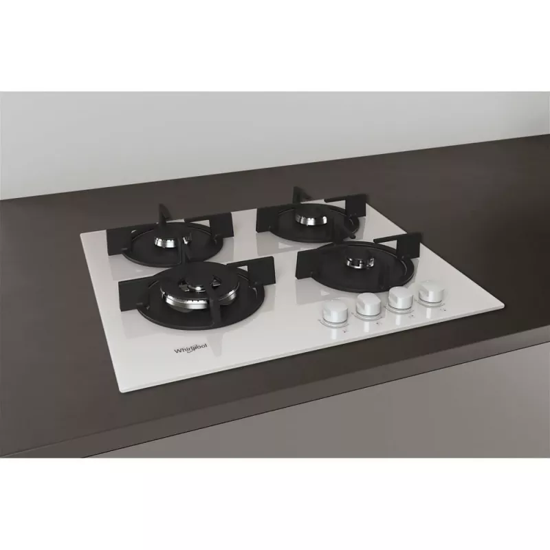 Whirlpool AKT 625/WH čierna, biela vstavaná 60 cm plynová 4 zóny