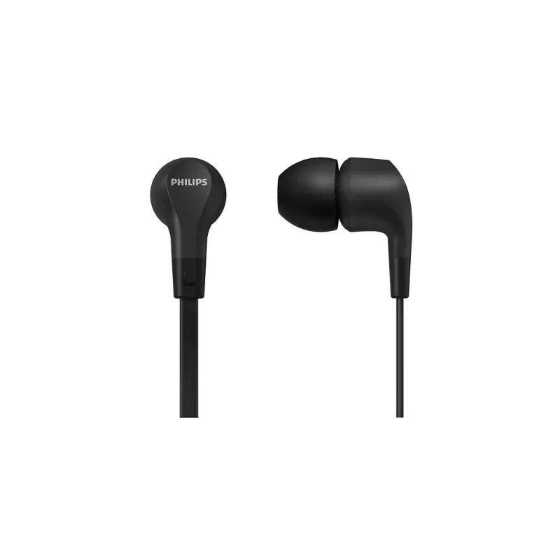 Káblový in-ear headset Philips TAE1105BK/00 — čierny, intraaurálny, 1,2 m kábel, 14,7 g