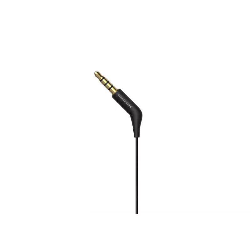Káblový in-ear headset Philips TAE1105BK/00 — čierny, intraaurálny, 1,2 m kábel, 14,7 g