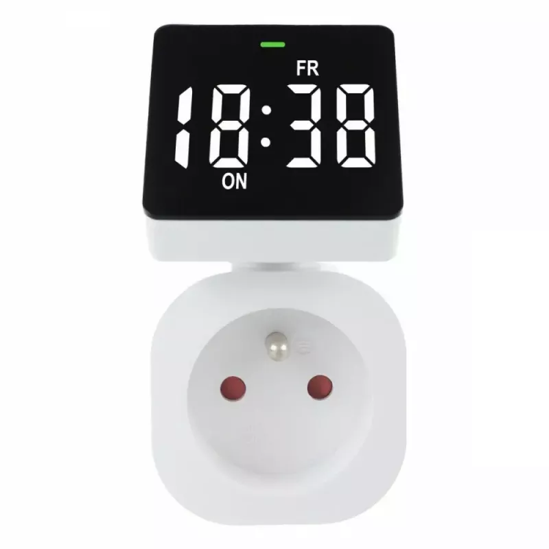Digitálne časové relé GreenBlue GB610E, max. zaťaženie 16A, IP20, programovateľné cykly zapnutia/vypnutia