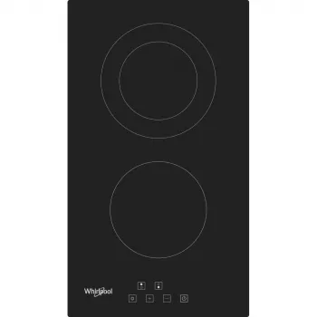 Whirlpool WRD 6030 B čierna vstavaná 30 cm sklokeramická varná doska 2 zóny