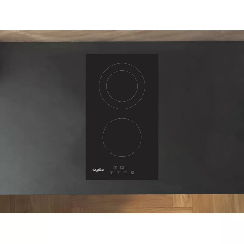 Whirlpool WRD 6030 B čierna vstavaná 30 cm sklokeramická varná doska 2 zóny