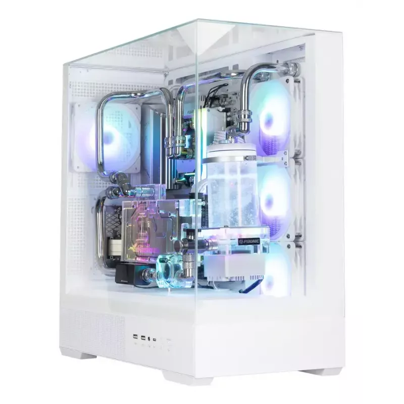 PC skriňa Zalman P40 Prism Plus biela Midi Tower