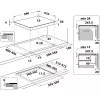 Whirlpool WLB6860NE/S strieborná vstavaná indukčná varná doska 4 zóny