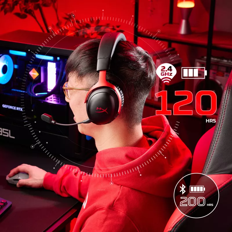 HyperX Cloud III S Wireless - herný headset (čierny)