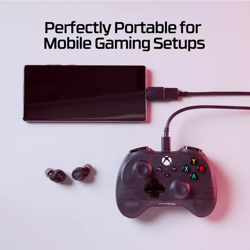 HyperX Clutch Tanto Mini WD herný ovládač, joystick, Xbox, Xbox One, káblový, USB, čierny, 2,95 m