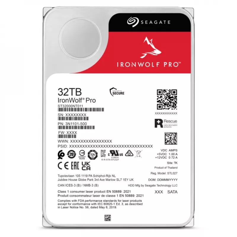 Seagate IronWolf Pro ST32000NT000 interný pevný disk 32 TB 7200 ot/min 3,5 palca Serial ATA III