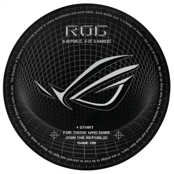 Podložka pod stoličku ASUS ROG Cosmic Mat II OS111, okrúhla, priemer 117 cm, pre hernú alebo kancelársku stoličku