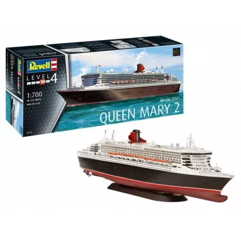 Model osobnej lode REVELL Queen Mary 2 stavebnica, mierka 1:700