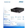 Desktop PC MSI PRO DP21 14M-243BEU — Intel Core i5-14400, Wi‑Fi, Bluetooth, čierny