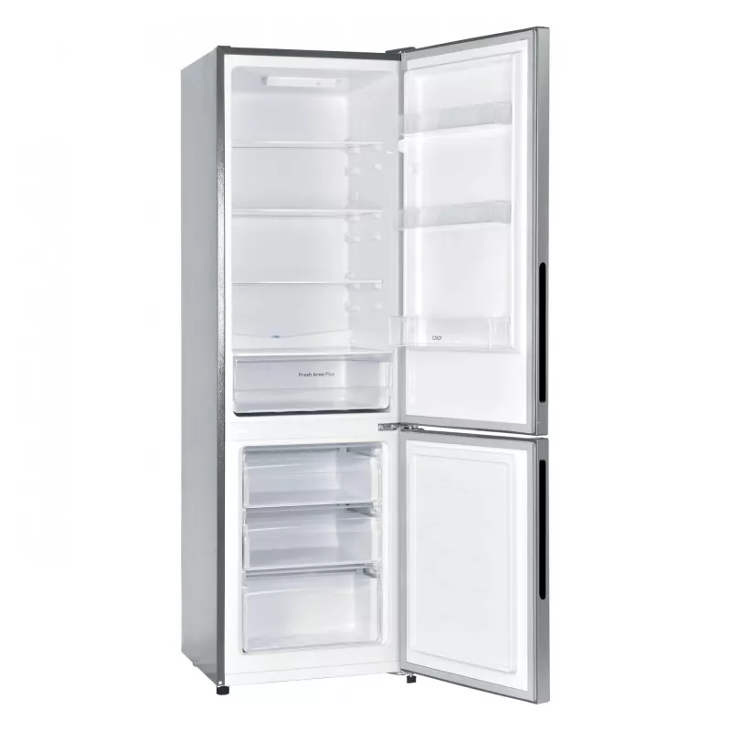 Candy City Combi CCG3L517ES voľne stojaca 262 L strieborná