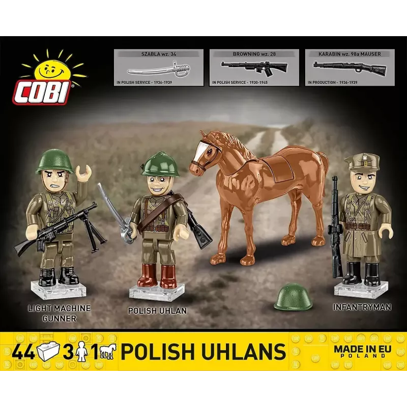 Cobi Blocks Poľskí uláni 44-dielna stavebnica COIB-2062