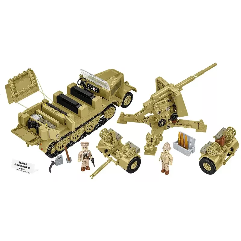 Cobi Blocks Sd.Kfz.8 s 8,8 cm Flak 36 stavebnica, 975 dielov