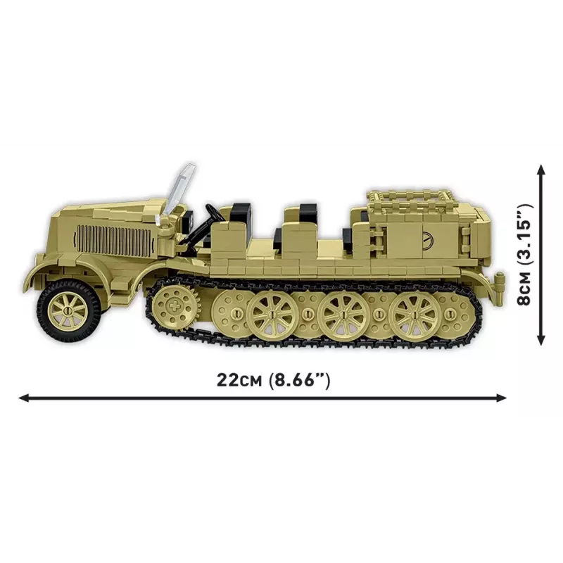 Cobi Blocks Sd.Kfz.8 s 8,8 cm Flak 36 stavebnica, 975 dielov