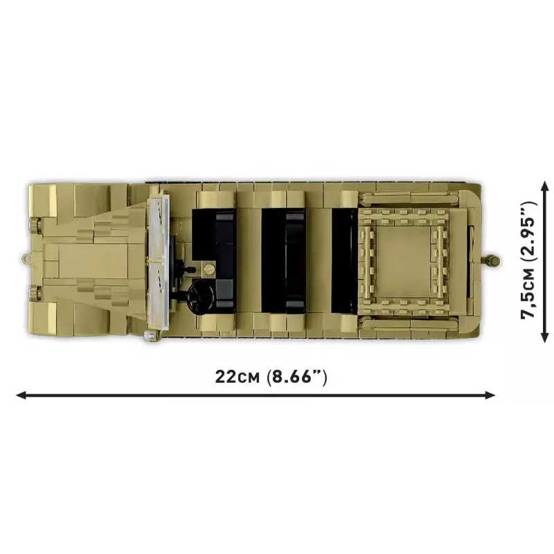 Cobi Blocks Sd.Kfz.8 s 8,8 cm Flak 36 stavebnica, 975 dielov