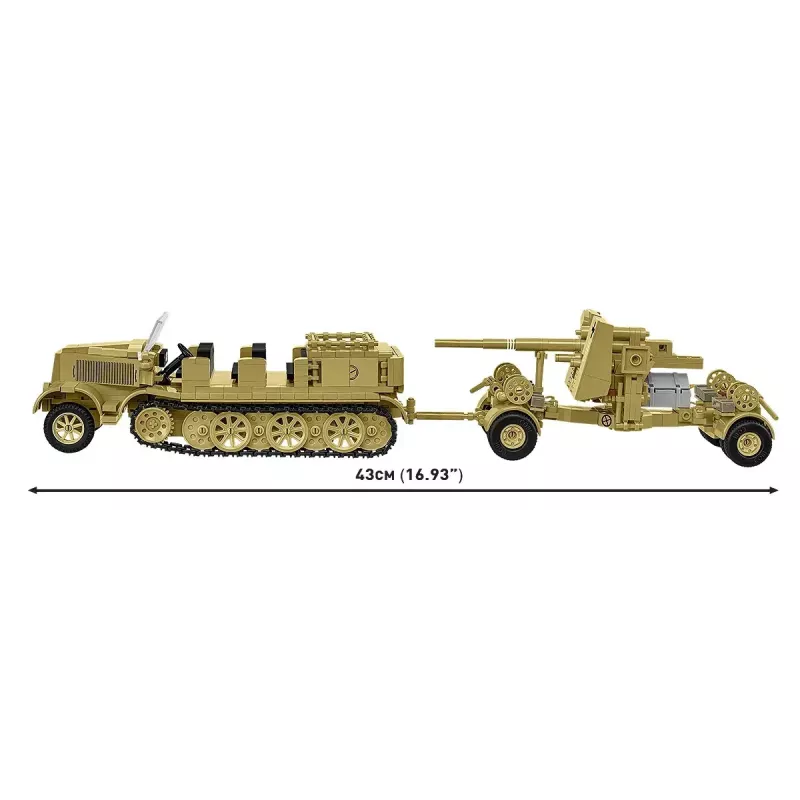 Cobi Blocks Sd.Kfz.8 s 8,8 cm Flak 36 stavebnica, 975 dielov