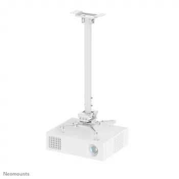 Neomounts CL25-550WH1 stropný držiak na projektor – H 74,5-114,5 cm – Easy-Install – plne pohyblivý