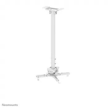 Neomounts CL25-550WH1 stropný držiak na projektor – H 74,5-114,5 cm – Easy-Install – plne pohyblivý