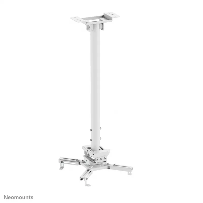 Neomounts CL25-550WH1 stropný držiak na projektor – H 74,5-114,5 cm – Easy-Install – plne pohyblivý