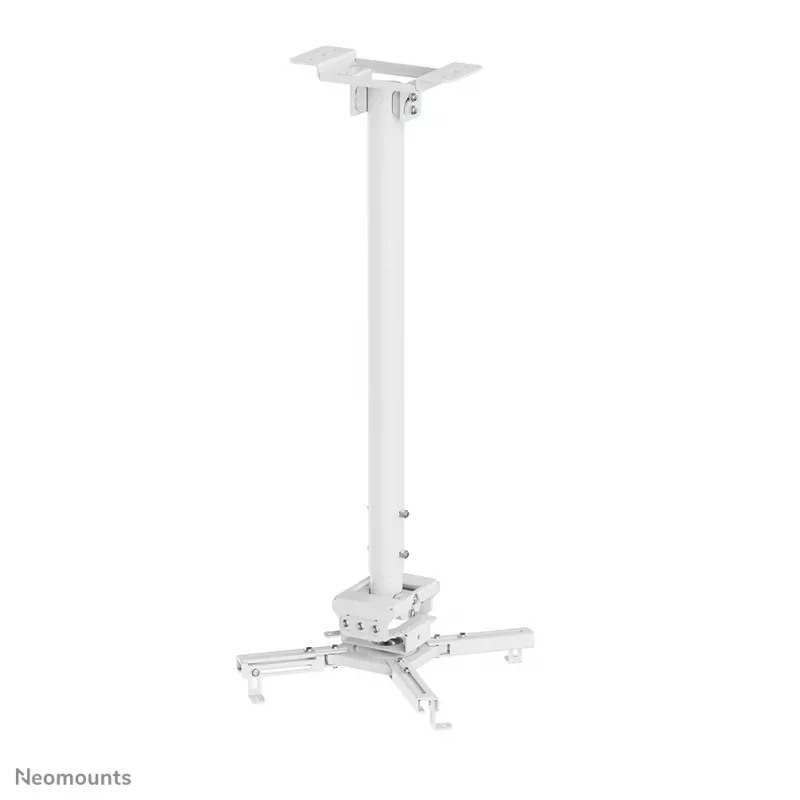 Neomounts CL25-550WH1 stropný držiak na projektor – H 74,5-114,5 cm – Easy-Install – plne pohyblivý