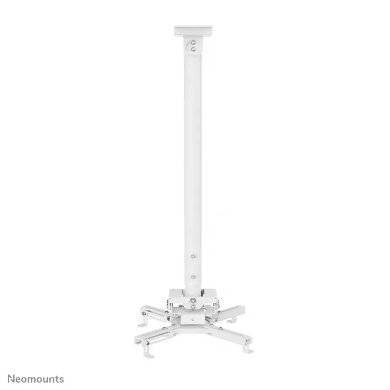 Neomounts CL25-550WH1 stropný držiak na projektor – H 74,5-114,5 cm – Easy-Install – plne pohyblivý