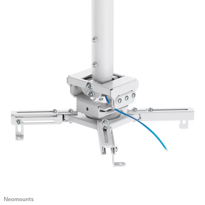 Neomounts CL25-550WH1 stropný držiak na projektor – H 74,5-114,5 cm – Easy-Install – plne pohyblivý