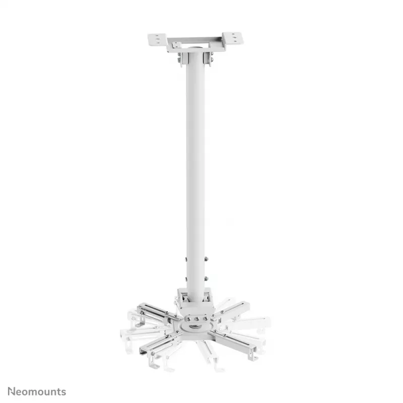 Neomounts CL25-550WH1 stropný držiak na projektor – H 74,5-114,5 cm – Easy-Install – plne pohyblivý