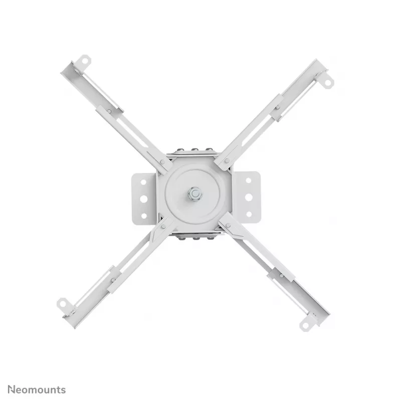 Neomounts CL25-550WH1 stropný držiak na projektor – H 74,5-114,5 cm – Easy-Install – plne pohyblivý
