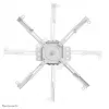 Neomounts CL25-550WH1 stropný držiak na projektor – H 74,5-114,5 cm – Easy-Install – plne pohyblivý