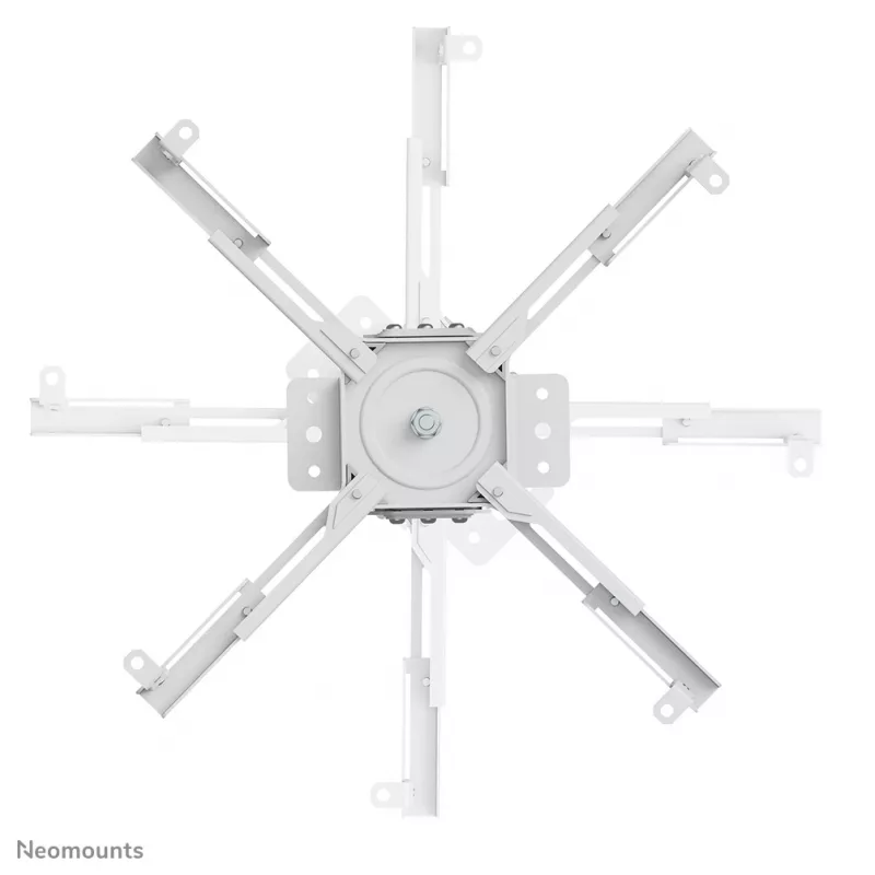 Neomounts CL25-550WH1 stropný držiak na projektor – H 74,5-114,5 cm – Easy-Install – plne pohyblivý