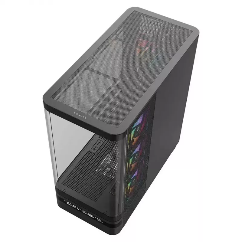 Počítačová skriňa MODECOM VOLCANO AQ200 ARGB MIDI čierna
