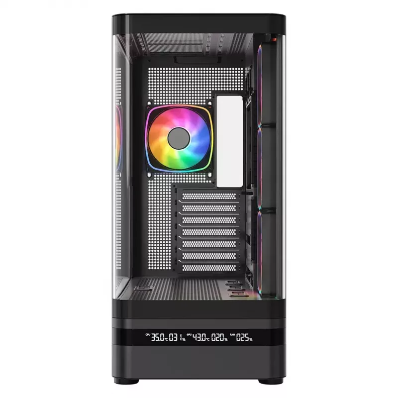 Počítačová skriňa MODECOM VOLCANO AQ200 ARGB MIDI čierna