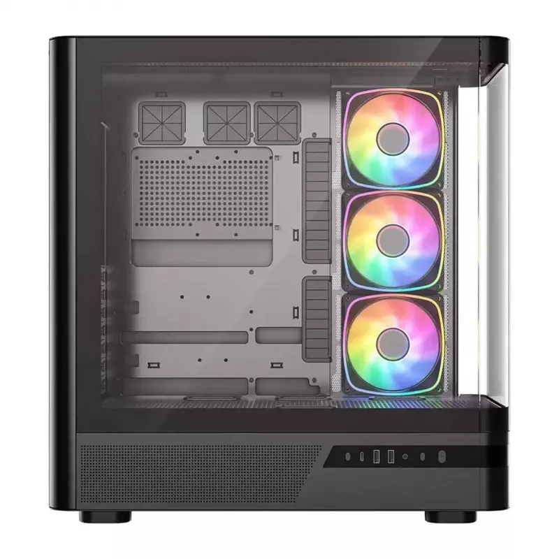 Počítačová skriňa MODECOM VOLCANO AQ200 ARGB MIDI čierna
