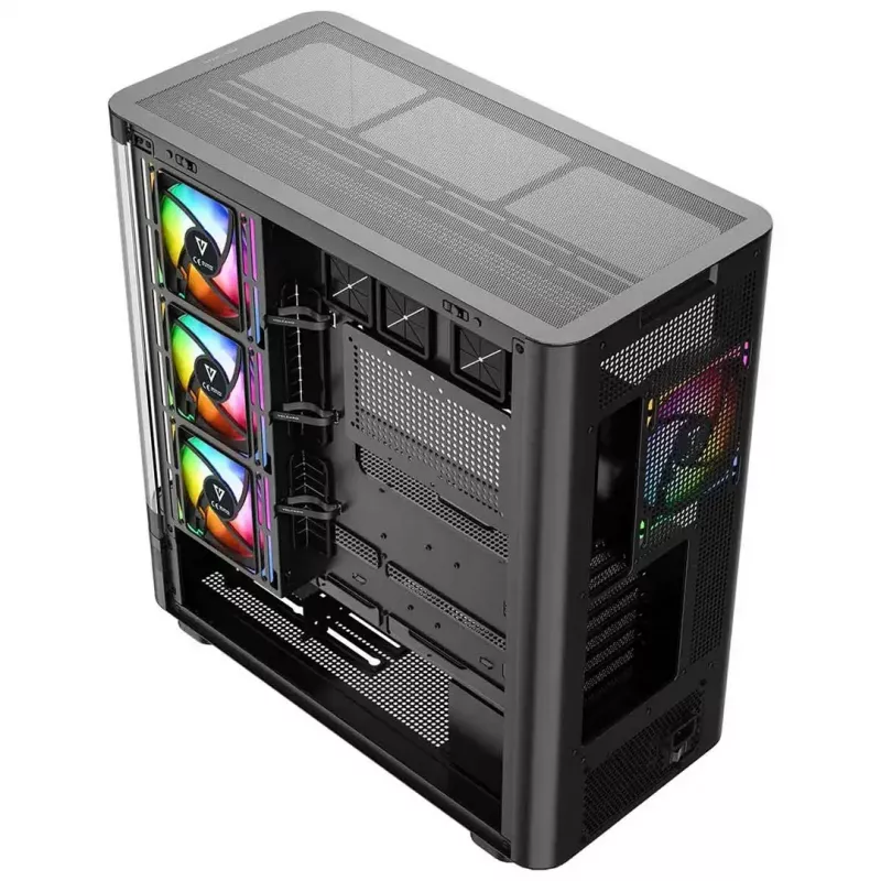 Počítačová skriňa MODECOM VOLCANO AQ200 ARGB MIDI čierna