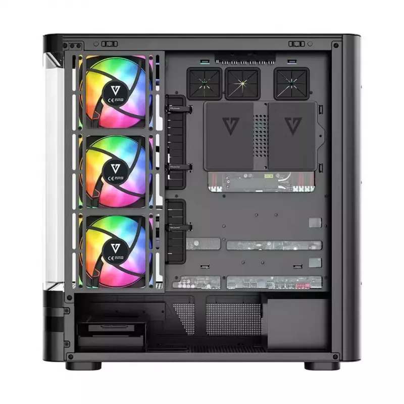 Počítačová skriňa MODECOM VOLCANO AQ200 ARGB MIDI čierna