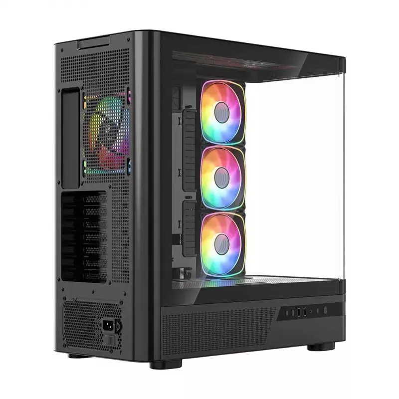 Počítačová skriňa MODECOM VOLCANO AQ200 ARGB MIDI čierna