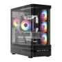 Počítačová skriňa MODECOM VOLCANO AQ200 ARGB MIDI čierna
